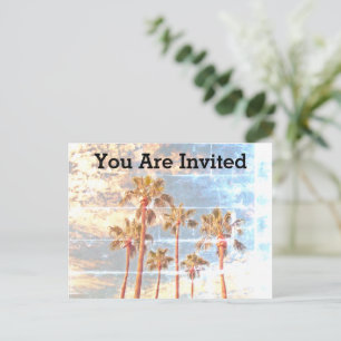 Family Reunion Faded Island Vintage Photo Invite Postcard