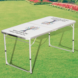 Family Reunion Family Tree Beer Pong Table
