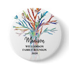 Family Reunion Family Tree Custom Name Tag Button