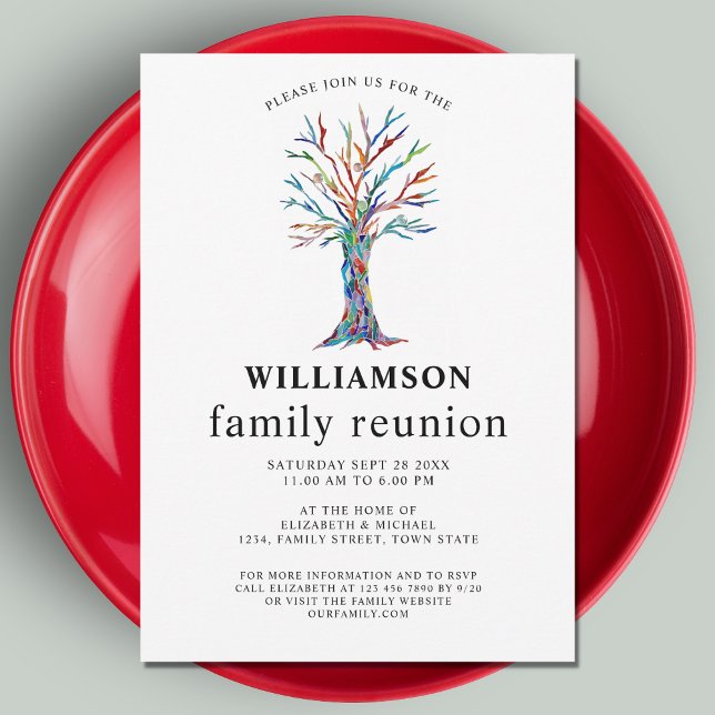 Family Reunion Family Tree Invitation (Creator Uploaded)