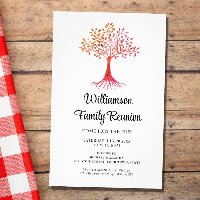 Family Reunion Family Tree Invitation Flyer (Creator Uploaded)
