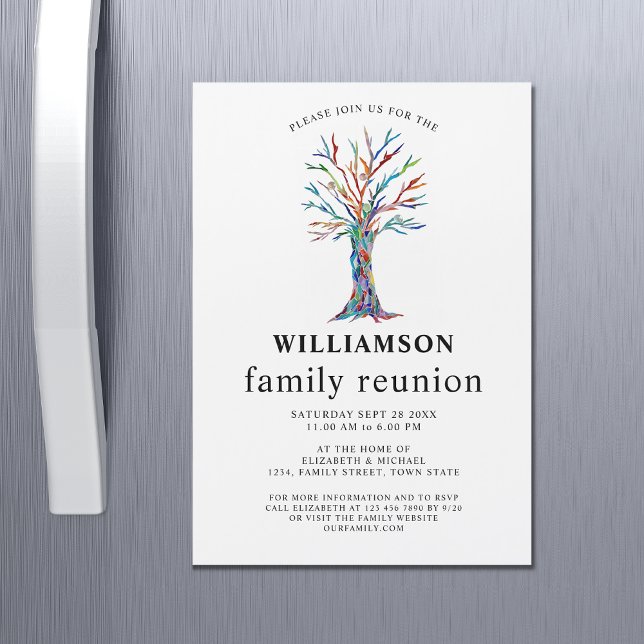 Family Reunion Family Tree Magnetic Invitation (Creator Uploaded)