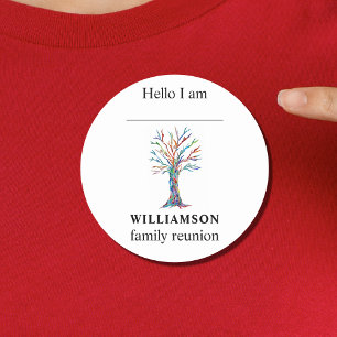 Family Reunion Family Tree Name Tag