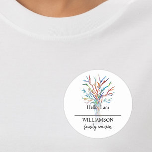 Family Reunion Family Tree Name Tag