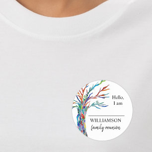 Family Reunion Family Tree Name Tag