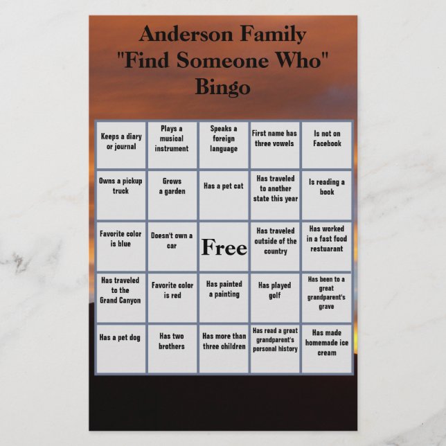 Family Reunion Find Someone and What Price Games  Flyer (Front)