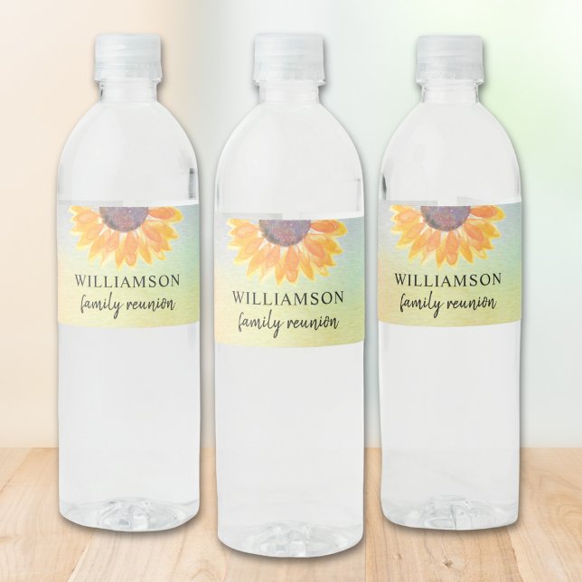 Family Reunion Flora Water Bottle Label (Creator Uploaded)