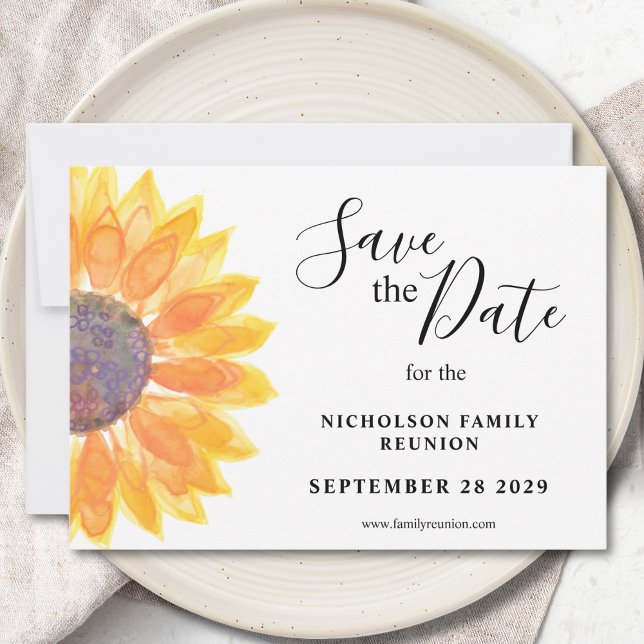  Family Reunion Flower Save The Date Card (Creator Uploaded)