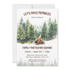 Family Reunion Forest Campfire Invitation