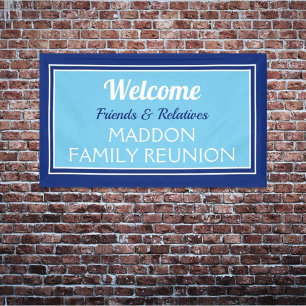 Family reunion friends & relatives banner