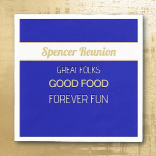 FAMILY Reunion Fun! CUSTOM Reunion  Napkin