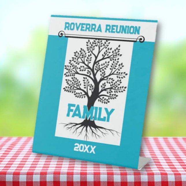Family Reunion Fun!!  Custom Reunion  Pedestal Sign (Creator Uploaded)