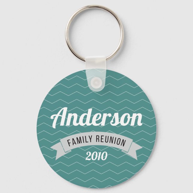 Family reunion gathering love custom personalise key ring (Front)