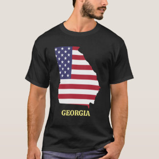 FAMILY REUNION GEORGIA  Red White Blue USA Flag T-Shirt