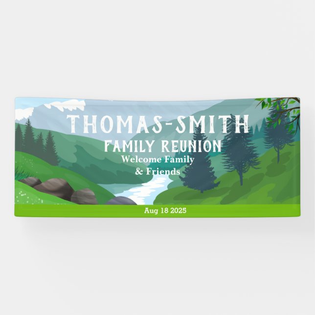 Family Reunion Green Brook Scene Banner (Horizontal)