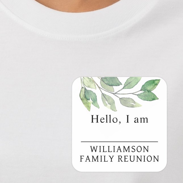 Family Reunion Greenery Name Tag (Creator Uploaded)