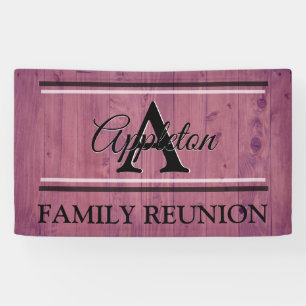 Family Reunion Ideas Design Template Purple Banner