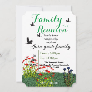 Family reunion invitation