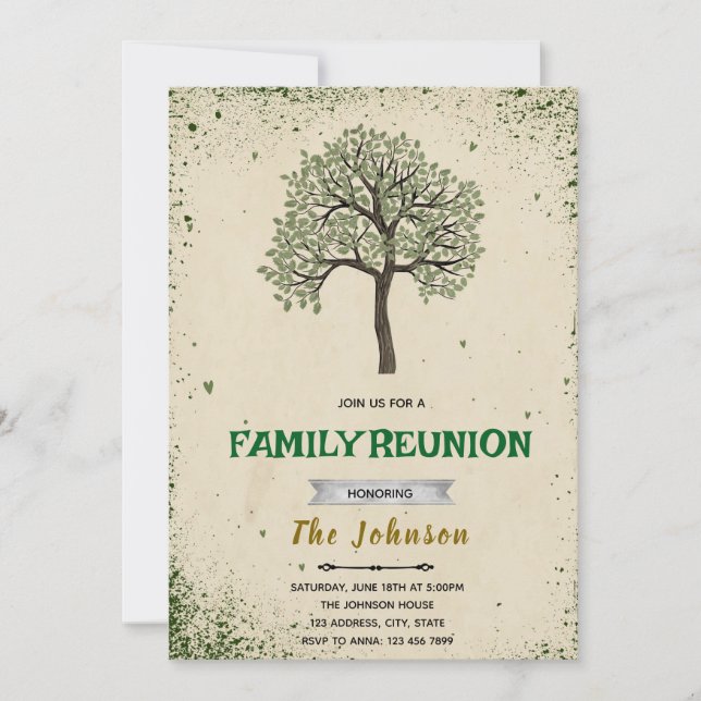 Family Reunion Invitation (Front)