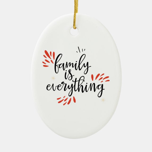 family reunion is everything ceramic tree decoration (Front)
