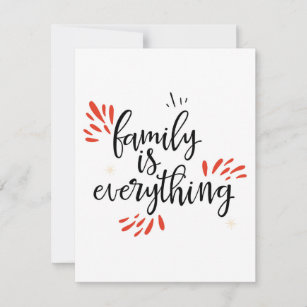 family reunion is everything thank you card