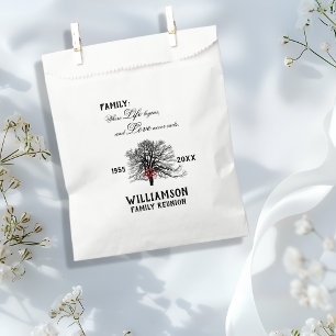 Family Reunion Keepsake Tree Life Quote Favour Bags