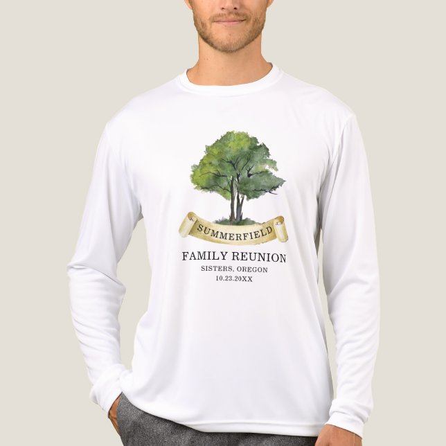 Family Reunion Matching Genealogy Tree Custom Tri-Blend Shirt (Front)