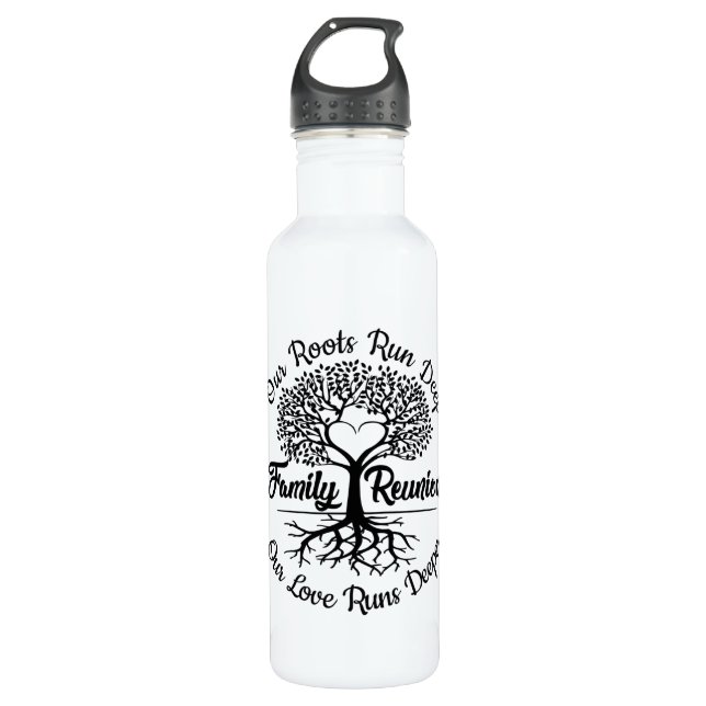 Family Reunion Meet Again Our Love Runs Deeper 710 Ml Water Bottle (Front)