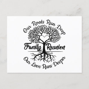 Family Reunion Meet Again Our Love Runs Deeper Postcard