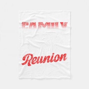 Family Reunion Meeting Families Gathering Family Fleece Blanket