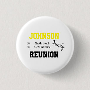 Family Reunion Modern Party 3 Cm Round Badge