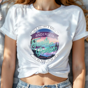 Family Reunion Mountain Lake Landscape Lt ID1126 T-Shirt