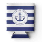 Family Reunion Nautical Blue Anchor Monogram