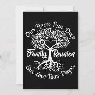 Family Reunion Our Roots Run Deep Tree Holiday Card