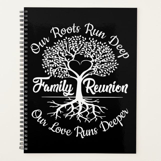 Family Reunion Our Roots Run Deep Tree Planner (Front)