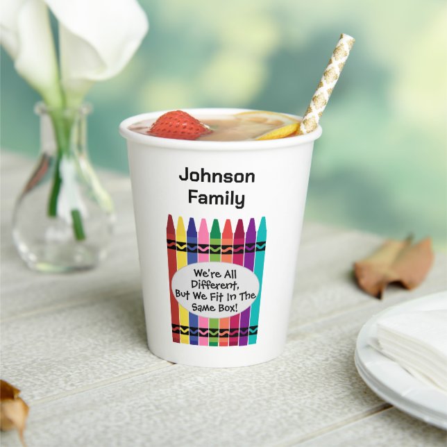 Family Reunion Paper Coffee Cups (Insitu)