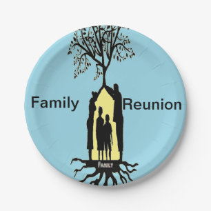 Family Reunion Paper Plate