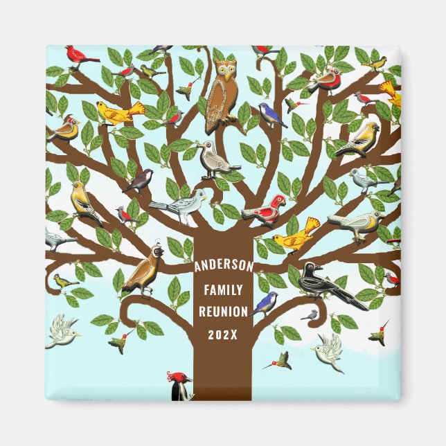 Family Reunion Party Favors Magnet (Front)