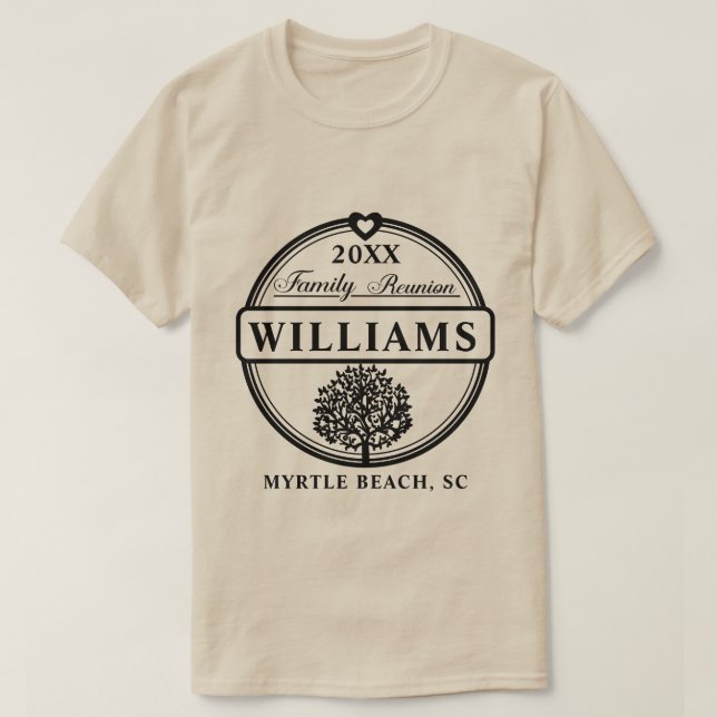 Family Reunion, Personalised Family Reunion  T-Shirt (Design Front)