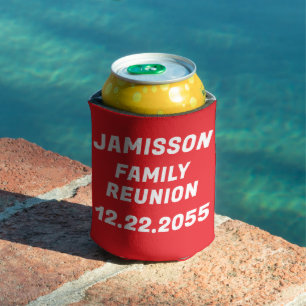 Family Reunion Personalised Name and Date  Can Cooler