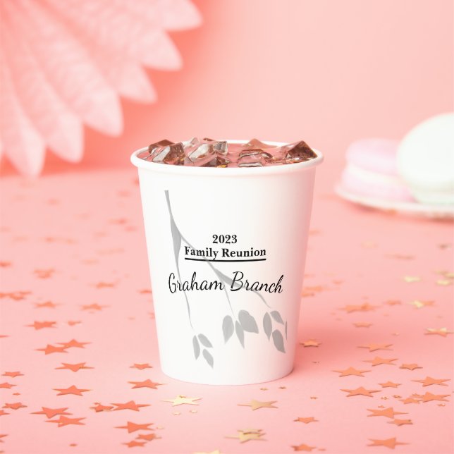 Family Reunion Personalised Paper Cups (Insitu)