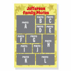 Family Reunion Photo Collage with your photos Foam