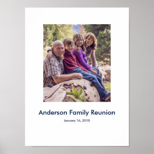 Family Reunion photo custom Sign In Party Board