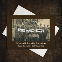 Family Reunion Photo Template Announcement