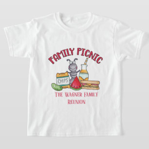 Family reunion picnic ant add name T-Shirt