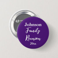 Family Reunion Purple and White Name Year Template