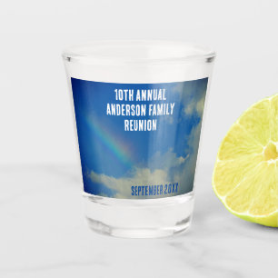 Family Reunion Rainbow Colourful Summer Picinic Shot Glass