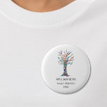 Family Reunion Rainbow Family<br><div class="desc">Give these stylish Family Reunion buttons as keepsakes at your family party. They feature a family tree in the colours of the rainbow. Customise them it with your family name and the year. This unique design is a print of my Family Tree mosaic which was made from tiny pieces of...</div>