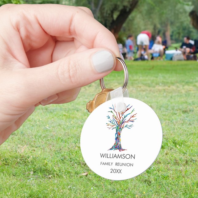 Family Reunion Rainbow Family Tree Key Ring (Creator Uploaded)