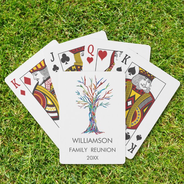 Family Reunion Rainbow Family Tree Playing Cards (Creator Uploaded)